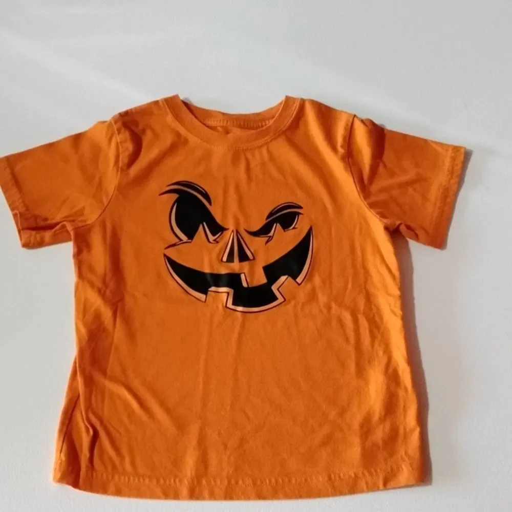 Wonder Nation Orange Halloween Kids Tee 5T